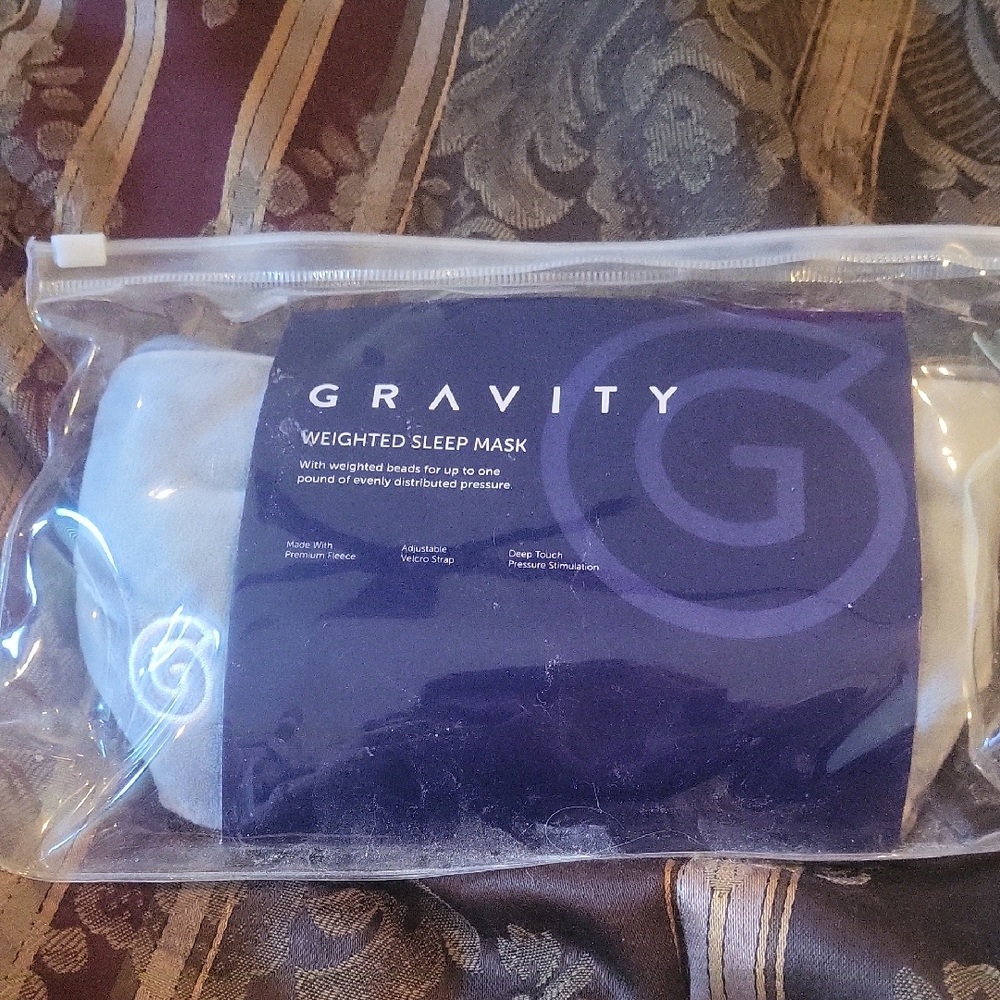 Gravity Weighted Sleep Mask Fab With Cam Gifts  Nice Package